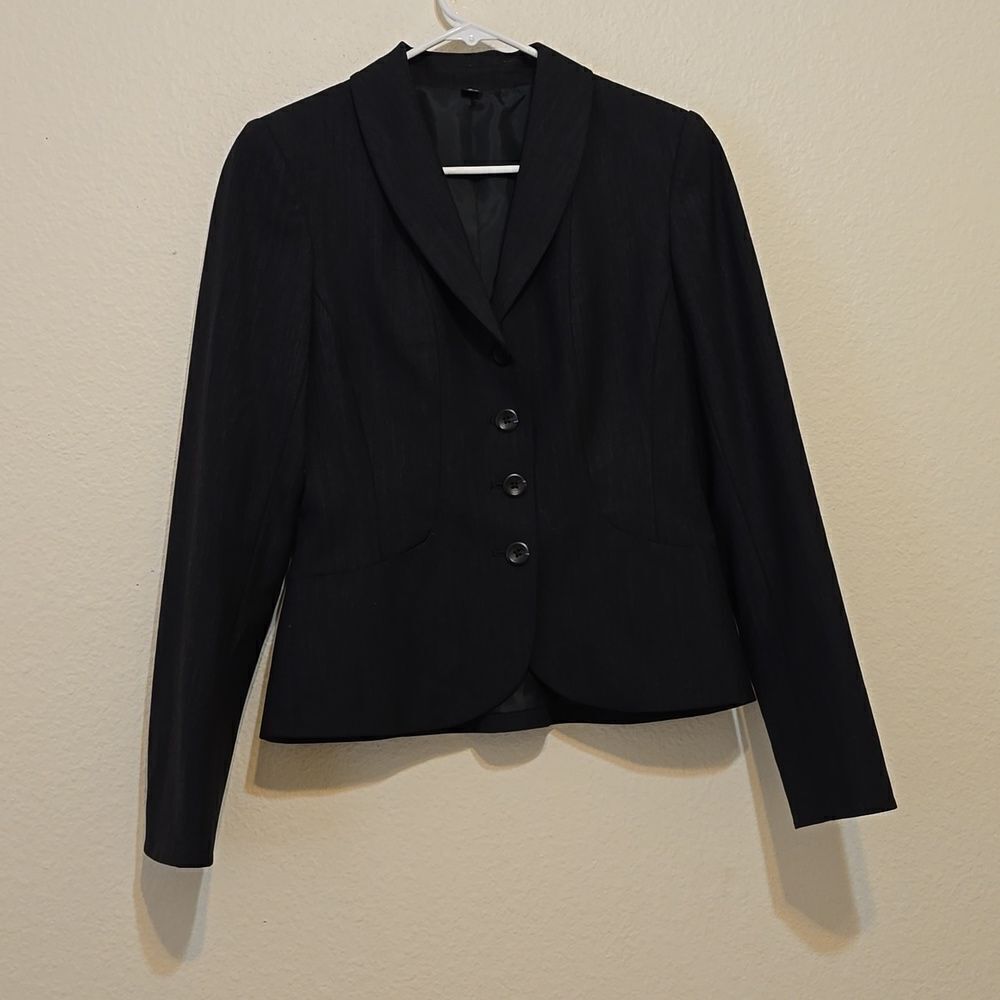 Doc & Amelia By Cintas Women Charcoal Gray 2 Regular Suit Blazer NEW